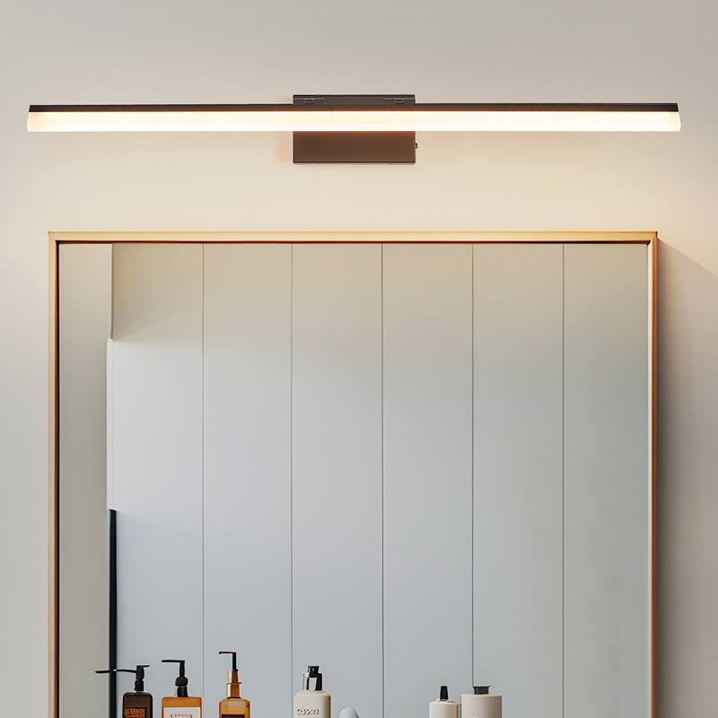 39 Inch Modern LED Bathroom Vanity Light,Sleek Black Metal Wall Light - Black