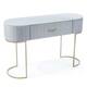 CO-Z Velvet Upholstered Vanity Table with Drawer