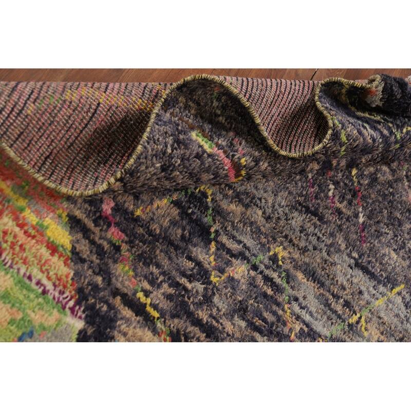 Moroccan Oriental Area Rug Handmade Wool Carpet - 5'7" x 9'4"