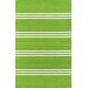 preview thumbnail 24 of 23, Momeni Veranda Hand Hooked Contemporary Striped Indoor Outdoor Rug 2' x 3' - Lime