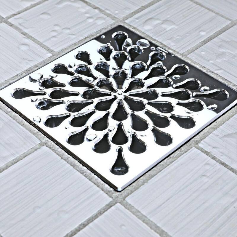 Ebbe America E4805-PC SPLASH - Polished Chrome - Unique Drain Cover