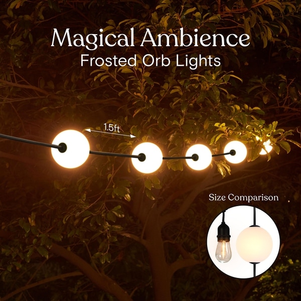 Brightech Ambience Pro 10-Light 28 ft. Outdoor Plug-in 1W 2500k