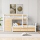 preview thumbnail 5 of 28, Twin over Twin Loft Bunk Bed with Drawers and Ladder