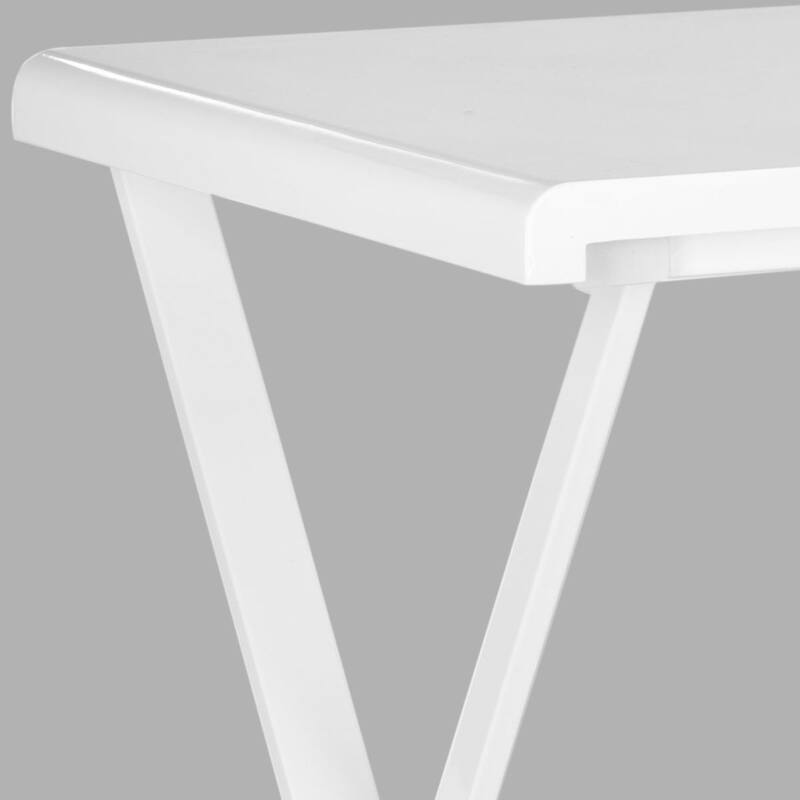 SAFAVIEH Penny Modern White Minimalist Desk