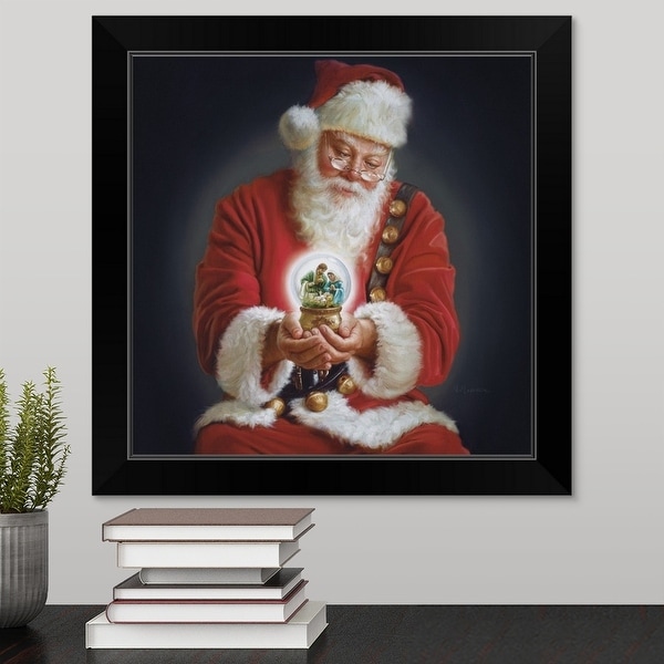 "The Spirit Of Christmas" Black Framed Print