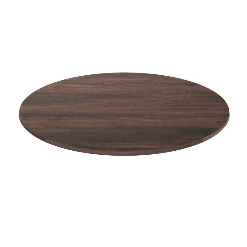 Commercial HPL Wrapped Seamless Scratch and Stain Resistant Tabletop - 36" Dark Brown