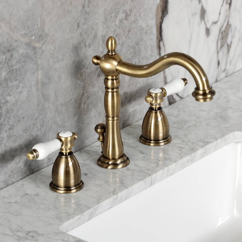 Kingston Brass Bel-Air Widespread Bathroom Faucet with Brass Pop-Up