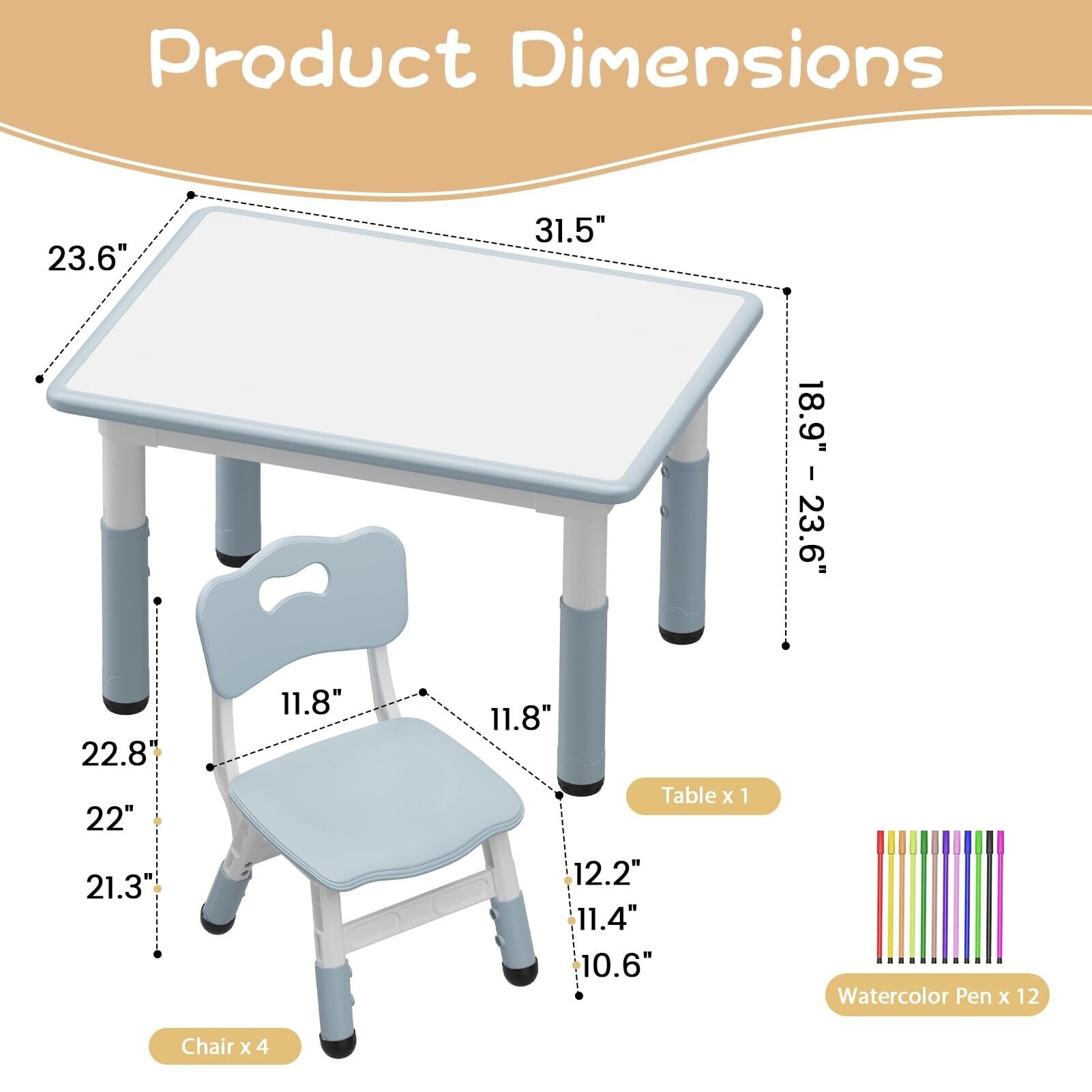 Nursery table and chairs best sale