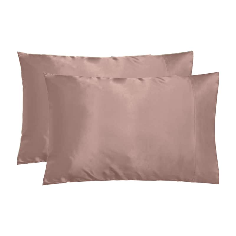 NIGHT Satin Pillowcase for Skin & Hair 2-Pack - Misty Rose - King
