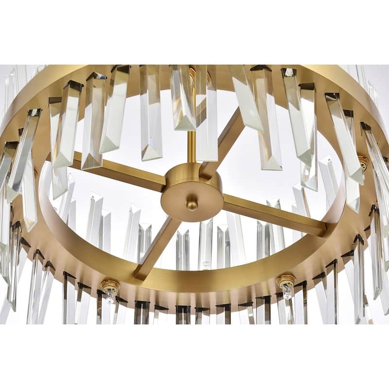 Indigo Home 20 inch crystal round pendant light