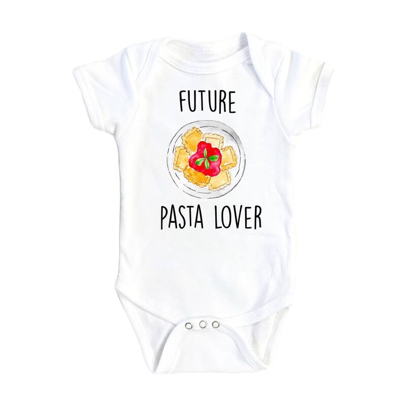 Italian Pasta - Baby Boy Girl Clothes Infant Bodysuit Funny Cute Newborn - Natural - Newborn