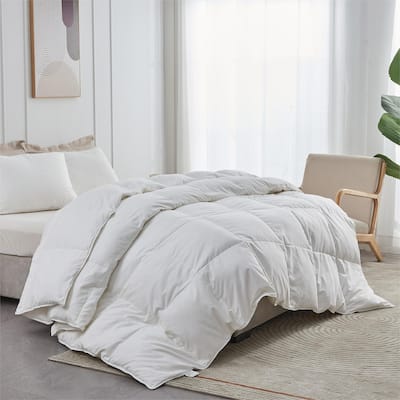 Year-round Medium Weight White Goose Down Duvet Comforter Insert