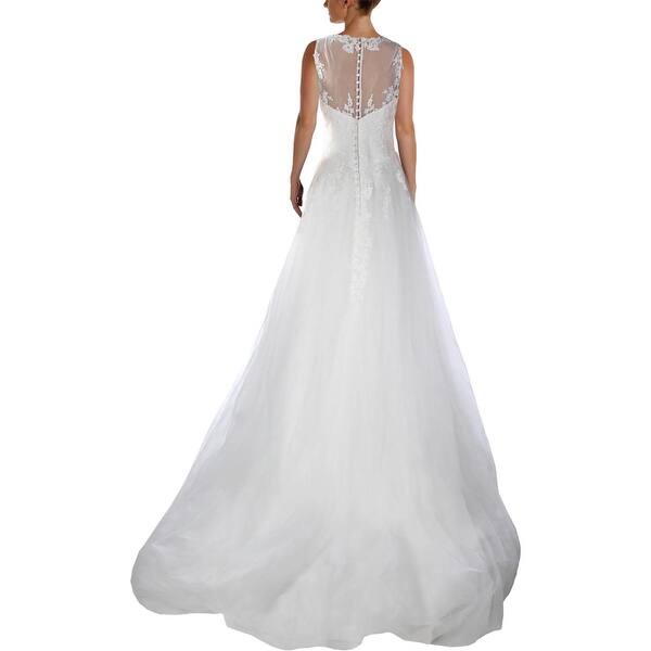 Shop Rainbow Maple Womens Wedding Dress Tulle Lace 12