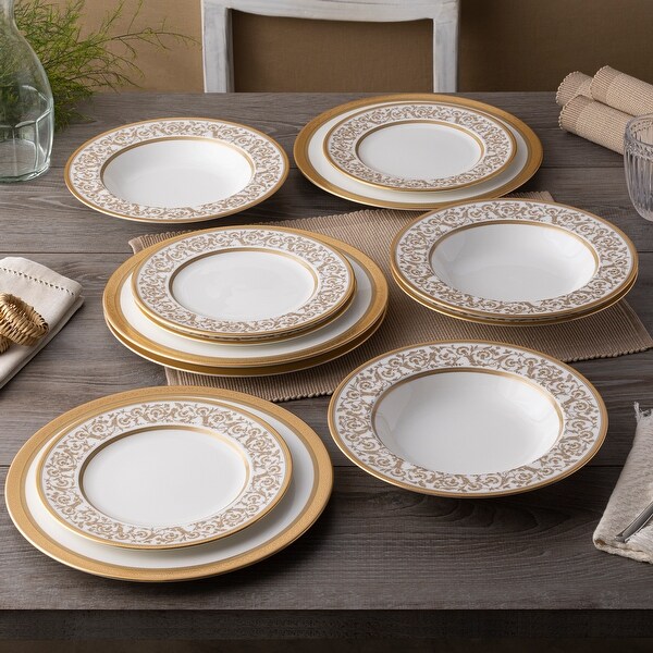 Noritake Summit Gold 12-Piece Set, Service for 4 - Bed Bath