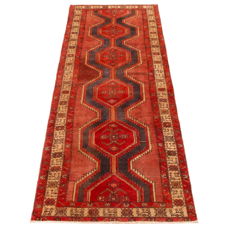 ECARPETGALLERY Hand-knotted Konya Anatolian Red Wool Rug - 2'11 x 9'9
