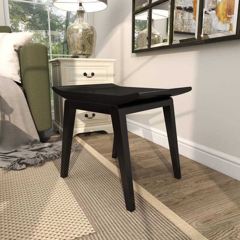 Wood Traditional Stool 17 x 19 x 15 - 19 x 15 x 17