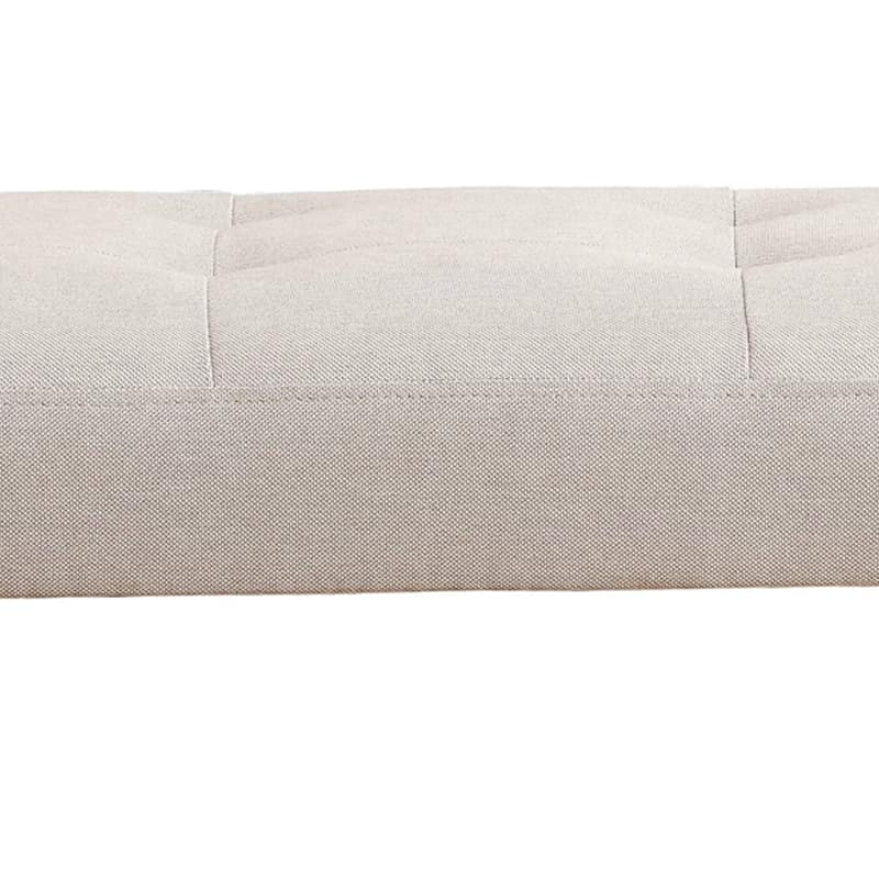 Wooden Bench, Light Gray & Oak - 18 H x 16 W x 40 L Inches