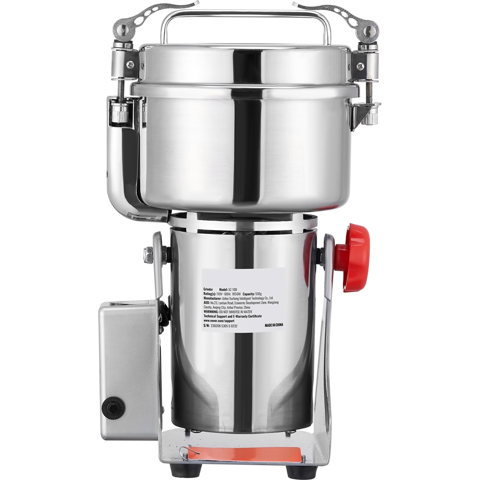 Electric Grain Mill Grinder, Commercial Spice Grinders, Stainless