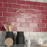 Red, Subway Tile Tile | Find Great Home Improvement Deals ...