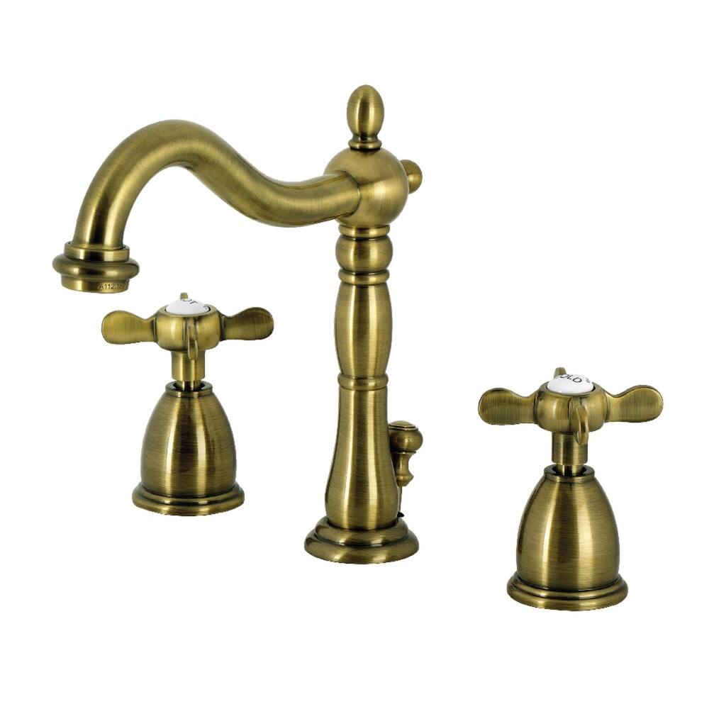 Kingston Brass Essex Widespread Bathroom Faucet with Brass Pop-Up