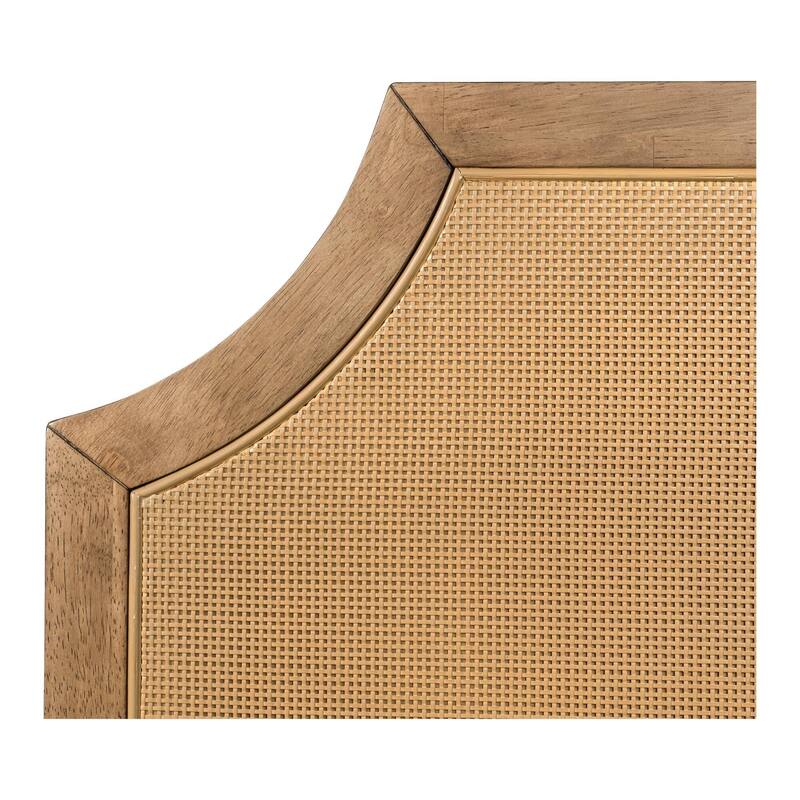 Martha Stewart Lily Pond Salina Woven Cane Queen Platform Bed