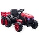 preview thumbnail 6 of 23, Ride on Tractor with Detachable Trailer, 12V 7AH Red