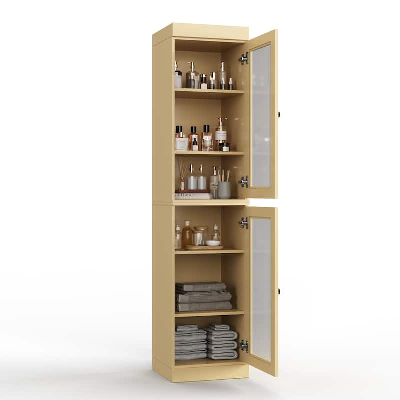 100% Solid Wood 16.5" Bathroom Cabinet with Optional Doors by Palace Imports