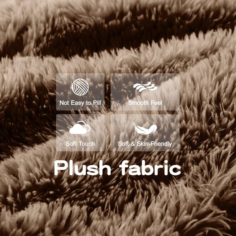 Rossetta 2-seater L-shaped Boneless Soft Fluffy Plush Fabric Sofa Couches with Throw Pillows, Moveable Ottoman