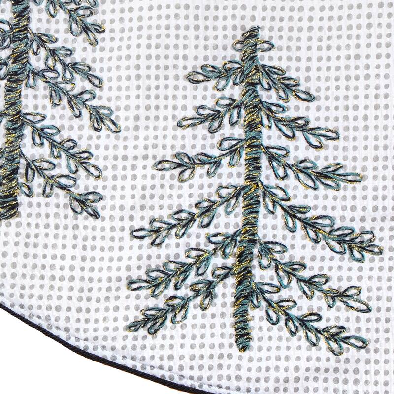 National Tree Company 52 in. HGTV Home Collection Christmas Tree Skirt with Tree - 52 in
