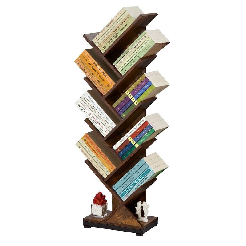 9 Tier Tree Bookshelf - 11.8"D x 7.4"W x 38.4"H - Classic