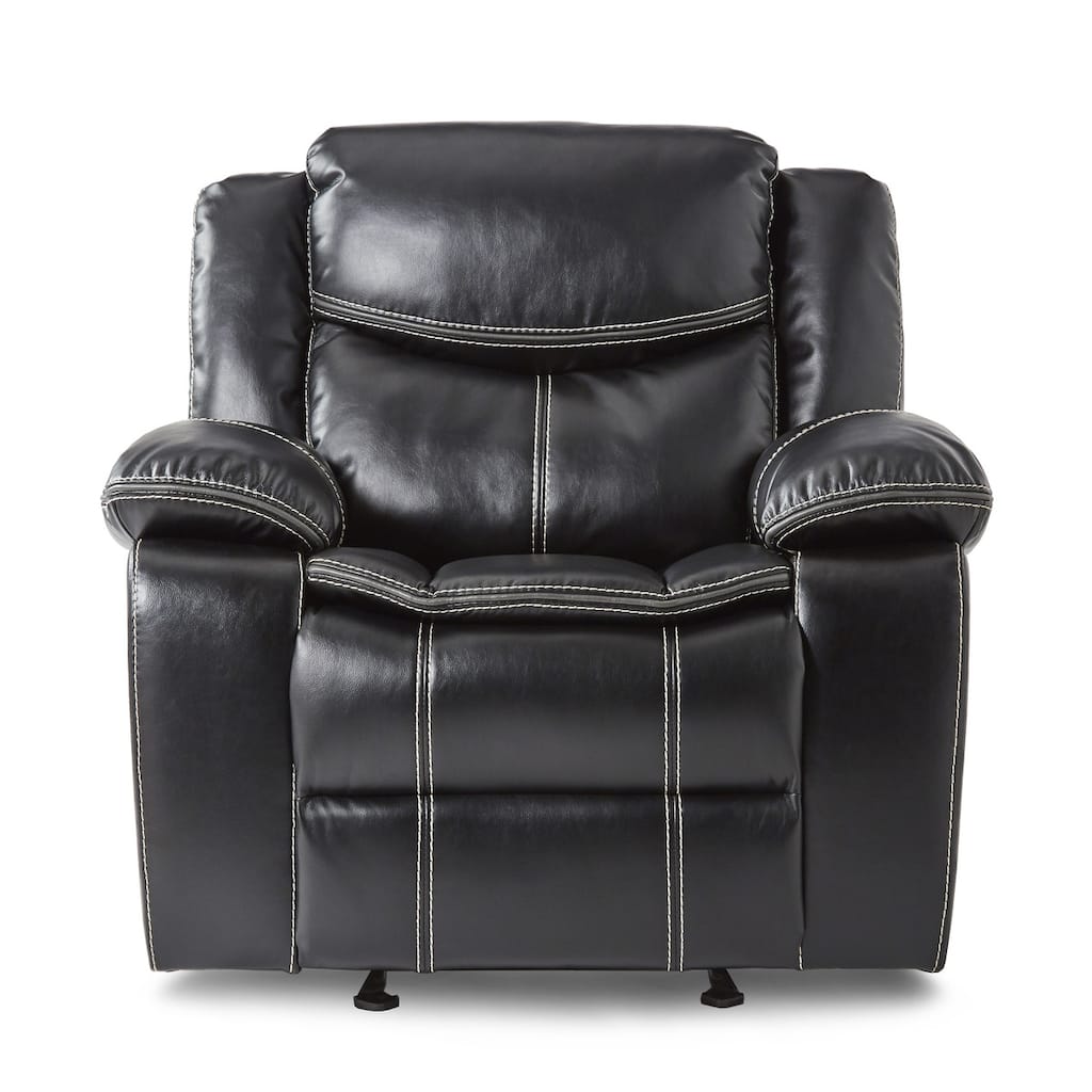 Valina Black Glider Reclining Chair