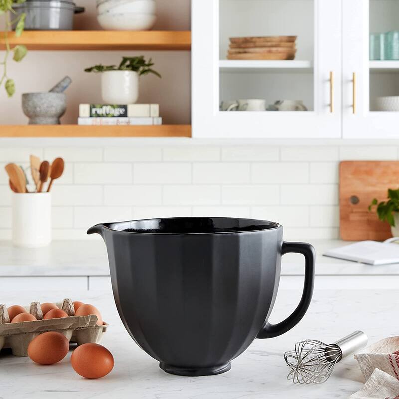 KitchenAid 5-Qt. Ceramic Bowl for Tilt-Head Stand Mixers, Black Shell