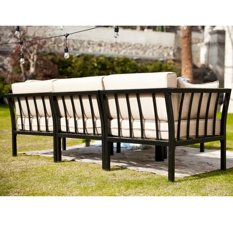 PATIO FESTIVAL 4-Piece Outdoor Sofa Seating Group with Cushions
