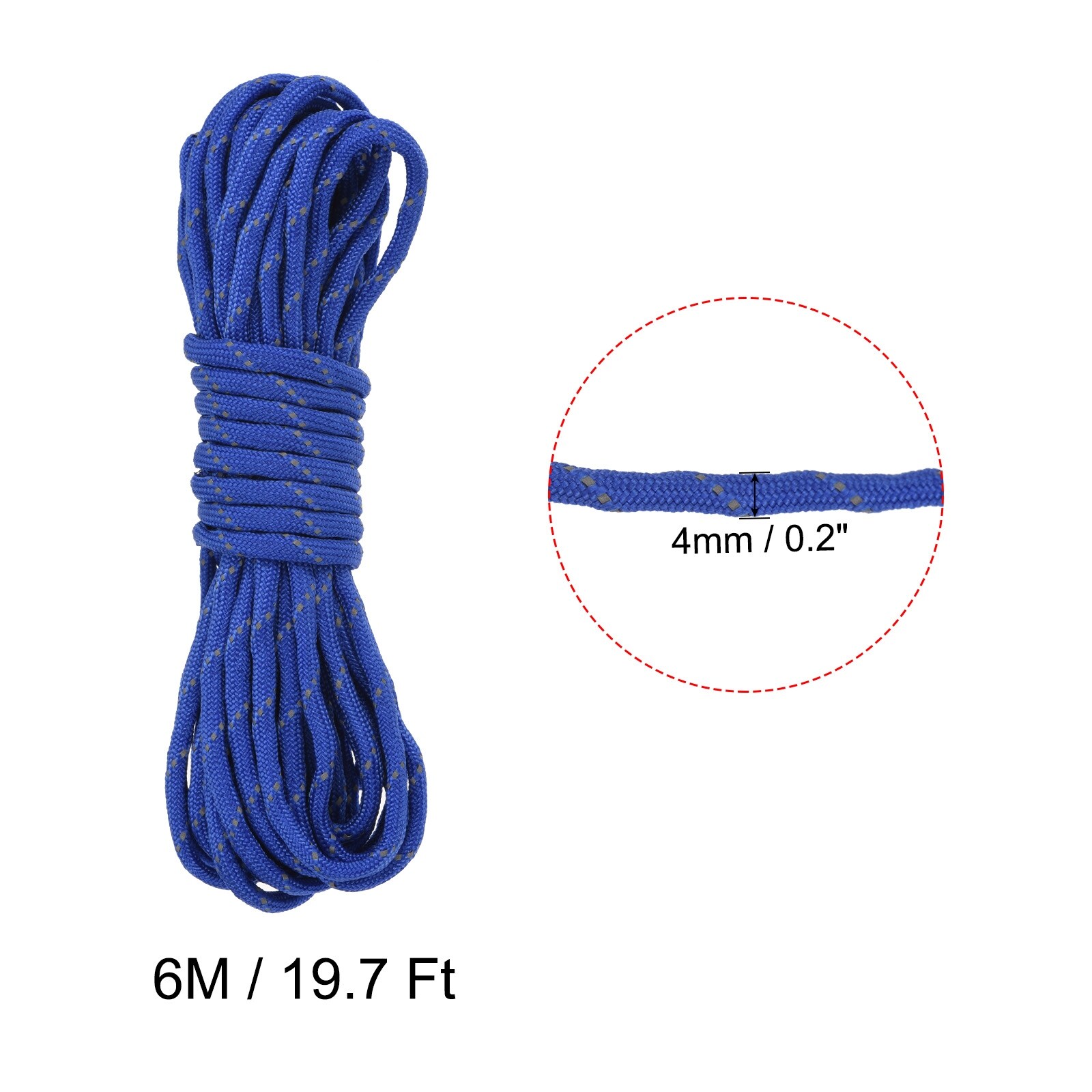 Tent Guy Rope  Reflective Tent Rope With Tensioner For Trekking