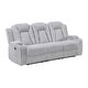 preview thumbnail 33 of 35, Brynda Corduroy 3-Piece Manual Double Reclining Sofa Sets