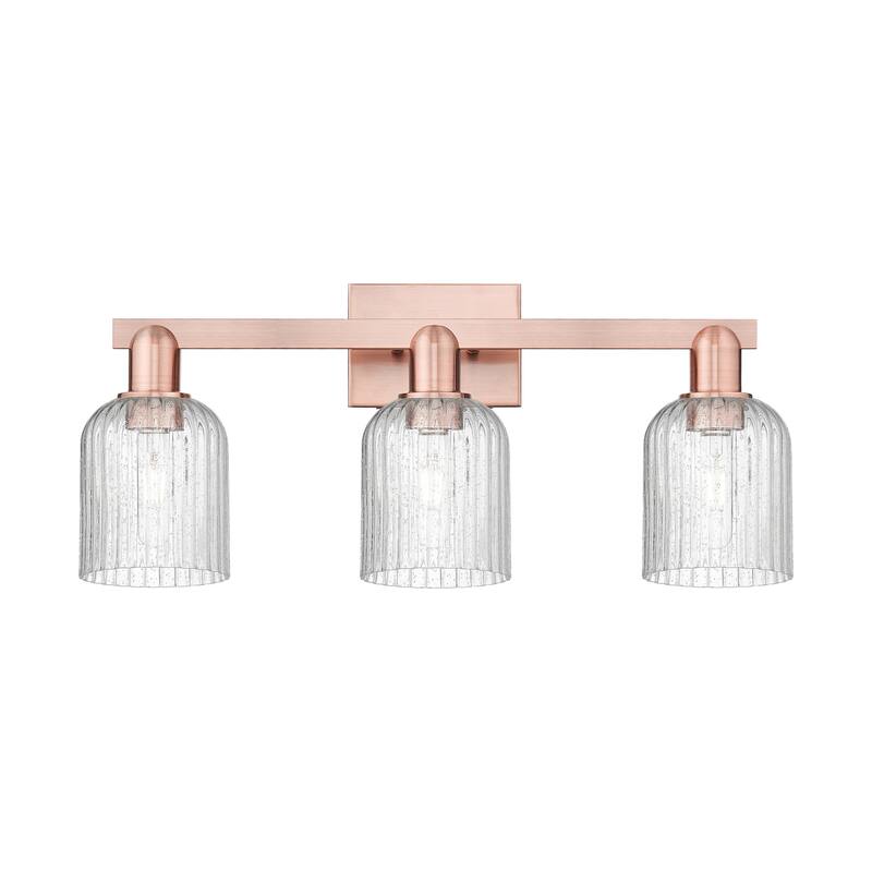 Innovations Lighting 716-3W-11-24 Bridal Veil Vanity Bridal Veil 3 - Antique Copper / Seedy