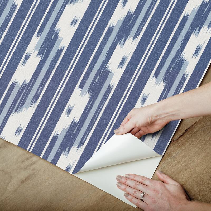 NuWallpaper Waverly Ojai Blue Peel and Stick Wallpaper - N/A