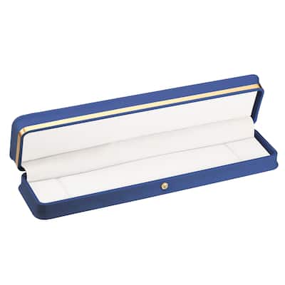 Velvet Necklace Box, Single Slot Long Chain Jewelry Holder Style 3