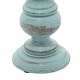 preview thumbnail 14 of 33, Mango Wood Turned Style Pillar Candle Holder (Set of 3) - White, Brown, Gold, Black, Light Blue, Cream, Silver