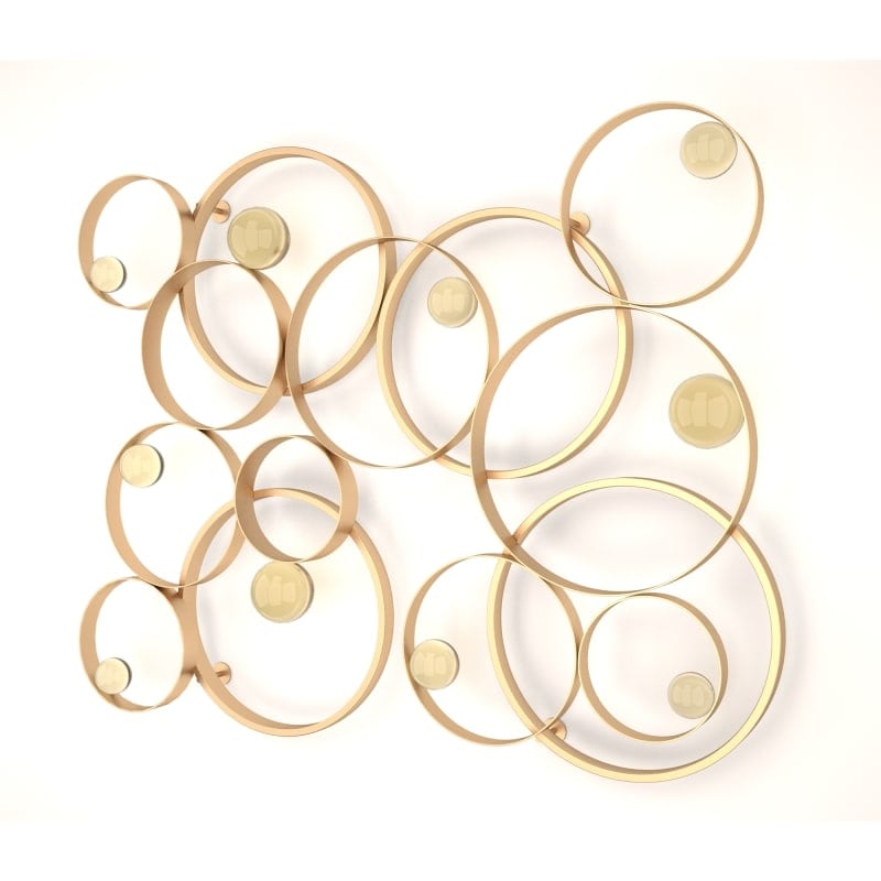 Shop Van Teal 635595 38 Inch X 47 Inch Spin Wheels Metal Wall