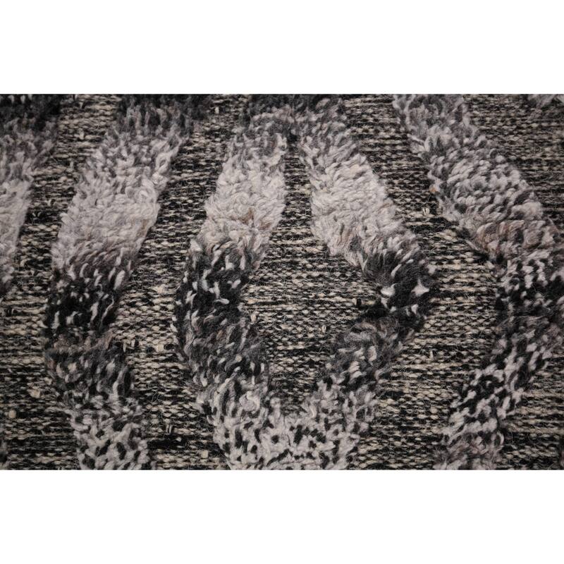 Abstract Moroccan Oriental Area Rug Handmade Wool Carpet - 5'1" x 8'0"