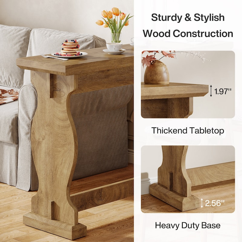 51 Inches Narrow Wooden Console Table for Entryway