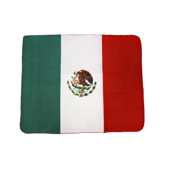 Mexican Flag Fleece Throw Blanket Mexico 60 Inches X 50 Inches Multicolored Overstock 20625430