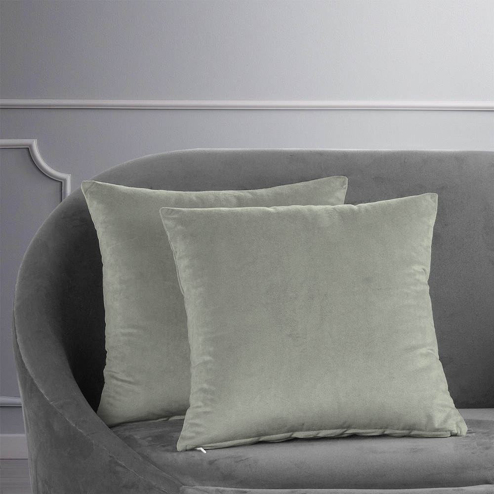 Silver velvet throw best sale pillow