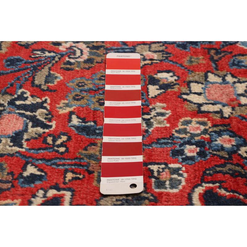 ECARPETGALLERY Hand-knotted Andelz Red Wool Rug - 4'4 x 6'7