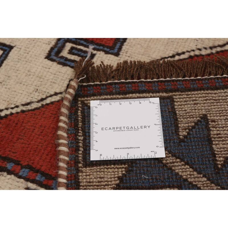 ECARPETGALLERY Hand-knotted Oushak Cream Wool Rug - 6'11 x 9'8