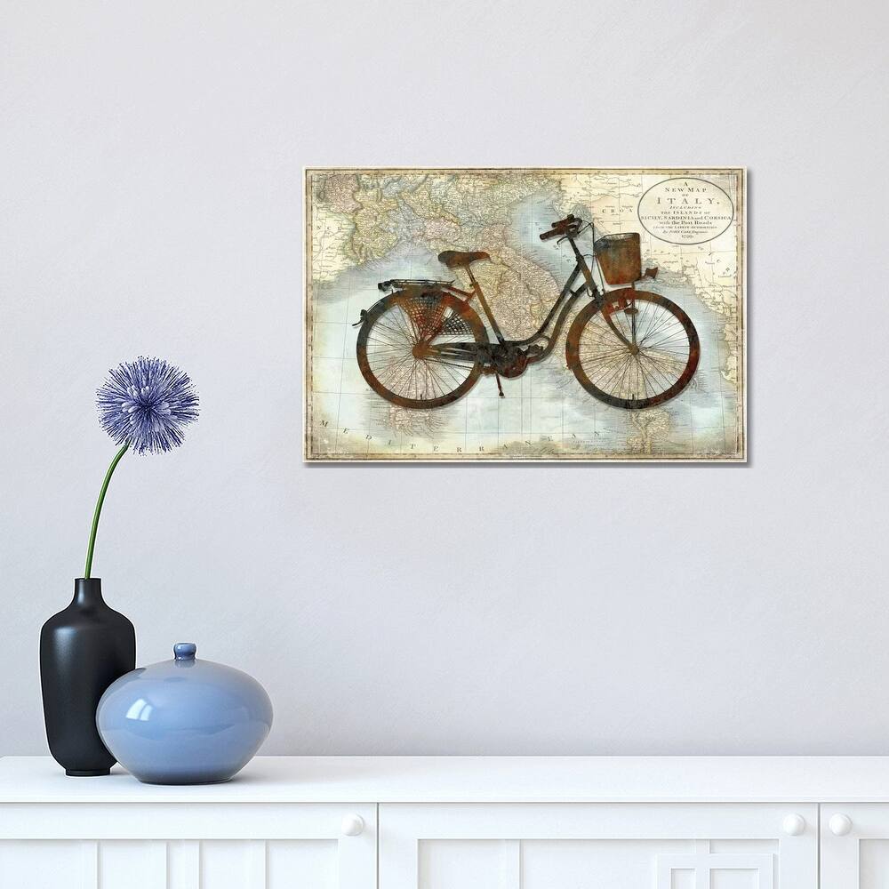 iCanvas "Bike Italy" by Amanda Wade Canvas Print