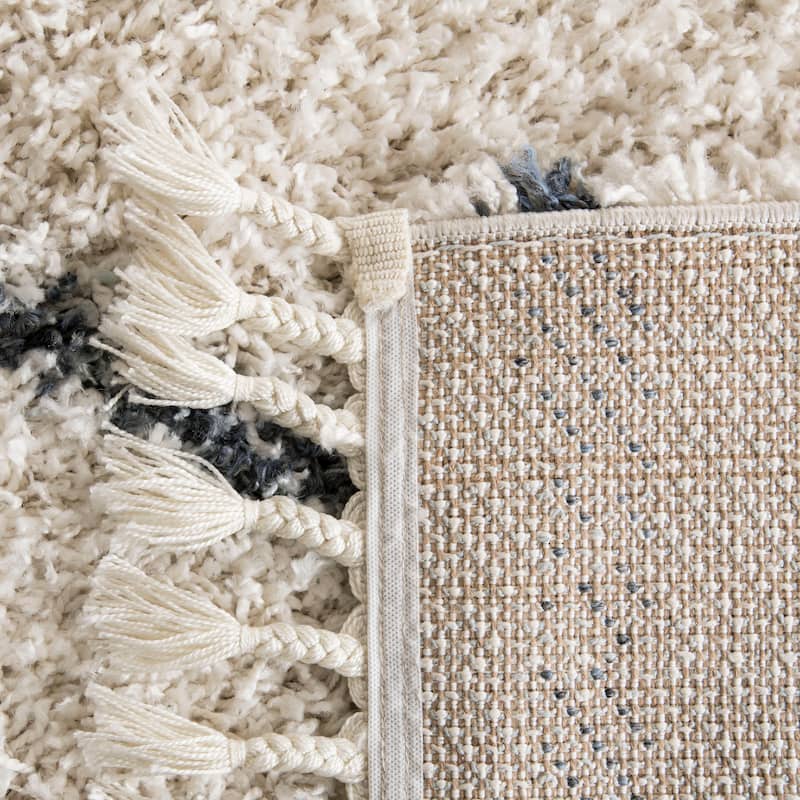 SAFAVIEH Pro Luxe Shag Dile Moroccan Tassel 2.4-inch Thick