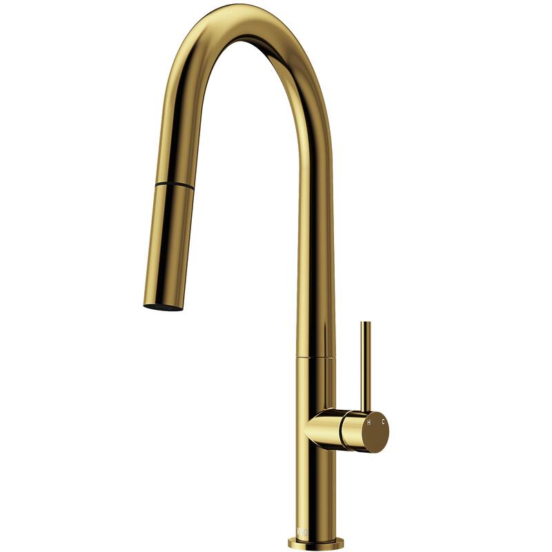 VIGO Greenwich 18" H Single Handle Pull-Down Sprayer Kitchen Faucet