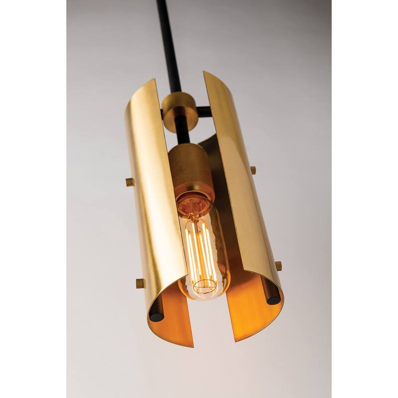 Troy Lighting Emerson 1-light Carbide Black Pendant